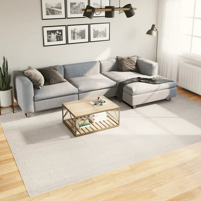 Vidaxl vloerkleed iza laagpolig scandinavisch 240x340 cm crèmekleurig