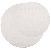 Vidaxl vloerkleed iza laagpolig scandinavisch ø 120 cm crèmekleurig - afbeelding 3