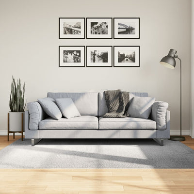 Vidaxl vloerkleed iza laagpolig scandinavisch 140x200 cm grijs