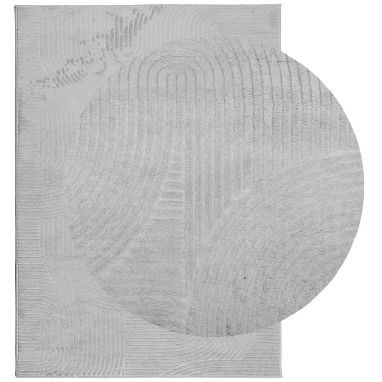 Vidaxl vloerkleed iza laagpolig scandinavisch 240x340 cm grijs