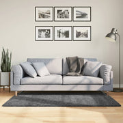 Vidaxl vloerkleed oviedo laagpolig 80x150 cm antracietkleurig - afbeelding 1