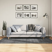 Vidaxl vloerkleed oviedo laagpolig 100x200 cm antracietkleurig - afbeelding 1