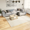 Vidaxl vloerkleed oviedo laagpolig 240x240 cm beige