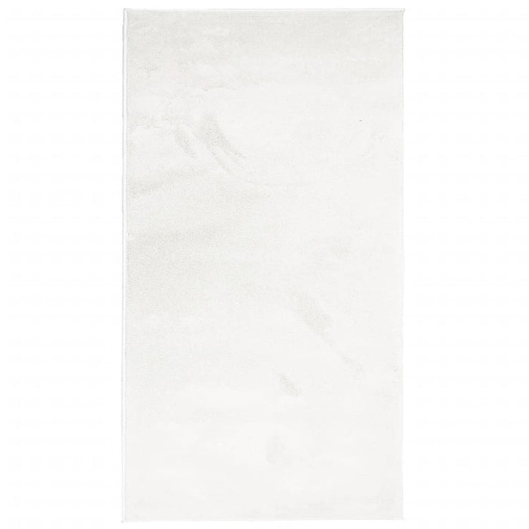 Vidaxl vloerkleed oviedo laagpolig 60x110 cm crèmekleurig