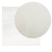 Vidaxl vloerkleed oviedo laagpolig 160x160 cm crèmekleurig - afbeelding 3