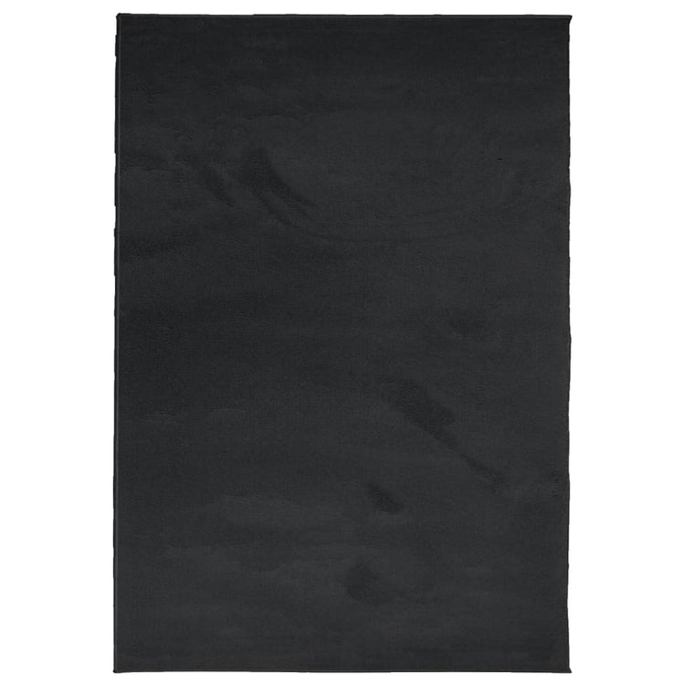 Vidaxl vloerkleed oviedo laagpolig 120x170 cm zwart