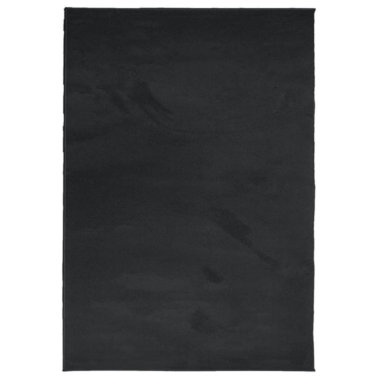 Vidaxl vloerkleed oviedo laagpolig 200x280 cm zwart