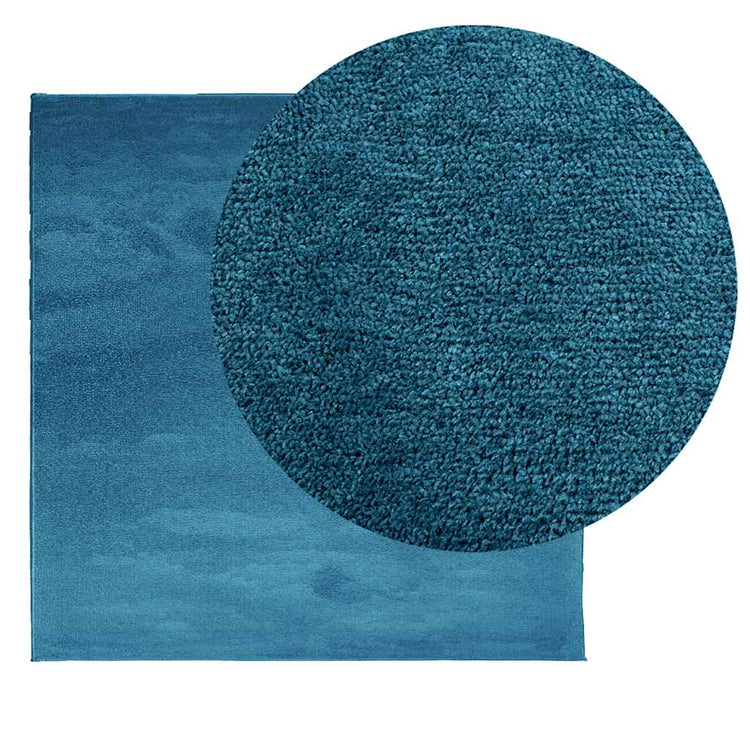 Vidaxl vloerkleed oviedo laagpolig 240x240 cm turquoise