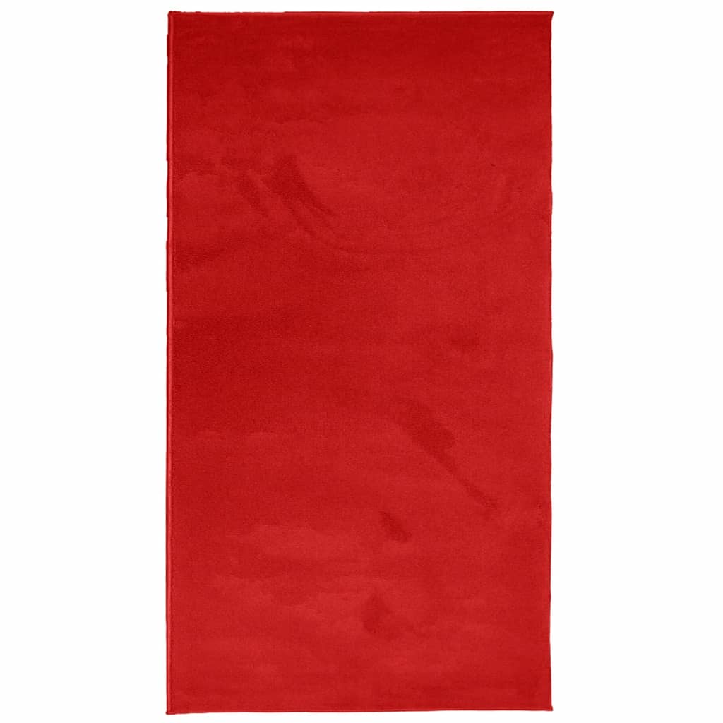 Vidaxl vloerkleed oviedo laagpolig 60x110 cm rood