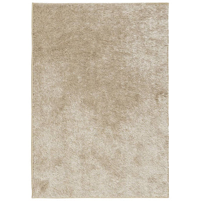 Vidaxl vloerkleed istan hoogpolig glanzend 120x170 cm beige