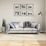 Vidaxl vloerkleed istan hoogpolig glanzend 160x230 cm crèmekleurig - afbeelding 1