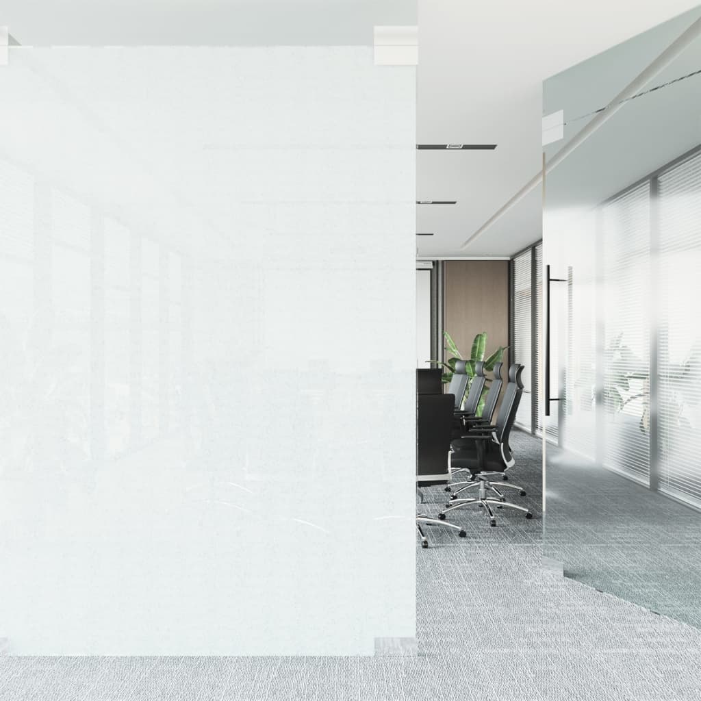 Vidaxl raamfolie mat 60x1000 cm pvc grijs