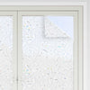 Vidaxl raamfolies 2 st mat bloemenpatroon pvc