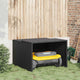 Vidaxl garage voor robotmaaier 86x90x52 57 cm poly rattan zwart