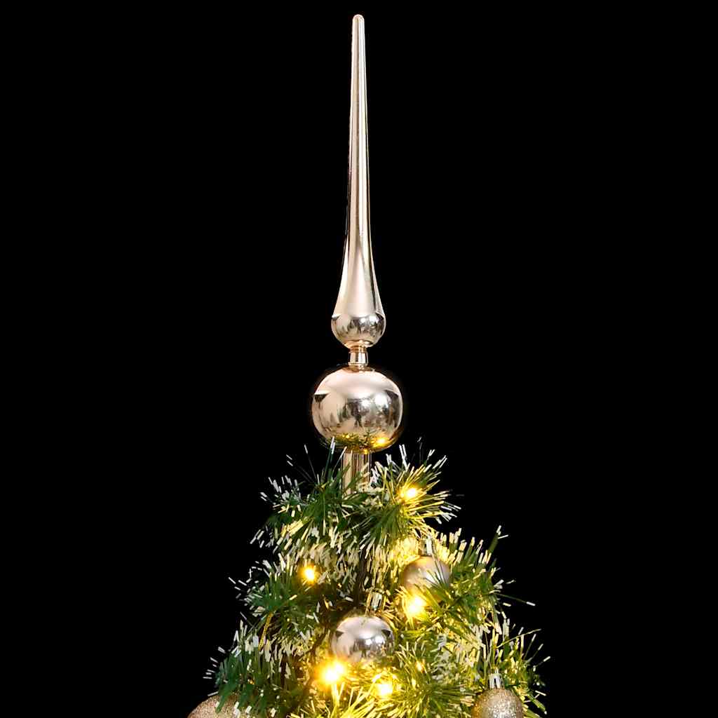 Vidaxl kunstkerstboom 150 led's kerstballen en sneeuw 150 cm