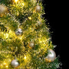 Vidaxl kunstkerstboom 150 led's kerstballen en sneeuw 150 cm