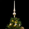 Vidaxl kunstkerstboom met scharnieren 150 led en kerstballen 120 cm