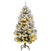 Vidaxl kunstkerstboom met scharnieren 150 led's en kerstballen 150 cm