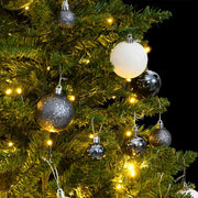 Vidaxl kunstkerstboom met scharnieren 150 led en kerstballen 120 cm - afbeelding 3