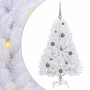 Vidaxl kunstkerstboom wit 68 x 68 x 120 cm pvc en metaal - afbeelding 2