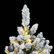 Vidaxl kunstkerstboom met scharnieren 150 led's en kerstballen 150 cm - afbeelding 2