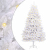Vidaxl kunstkerstboom met 300 led wit 210 cm pvc en metaal