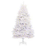 Vidaxl kunstkerstboom 300 led's pvc en staal wit - afbeelding 3