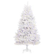 Vidaxl kunstkerstboom 300 led's pvc en staal wit - afbeelding 3