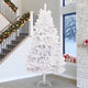 Vidaxl kunstkerstboom 300 led's pvc en staal wit