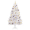 Vidaxl kunstkerstboom wit 106 x 106 x 210 cm pvc en metaal