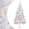 Vidaxl kunstkerstboom wit 90 x 90 x 180 cm pvc en metaal