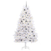 Vidaxl kunstkerstboom wit 106 x 106 x 210 cm pvc en metaal