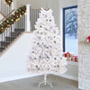 Vidaxl kunstkerstboom wit 128 x 128 x 270 cm pvc en metaal