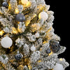 Vidaxl kunstkerstboom met scharnieren 300 led's en kerstballen 270 cm
