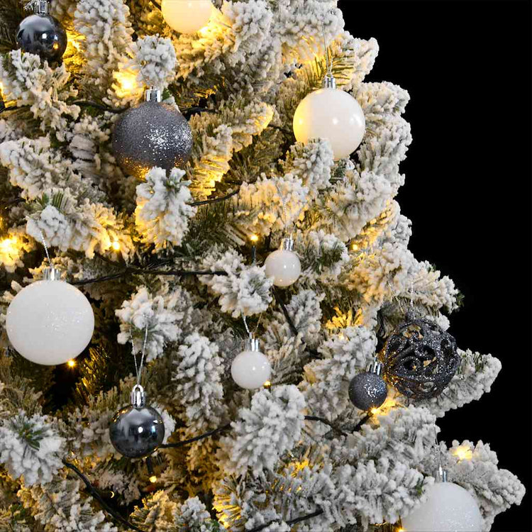 Vidaxl kunstkerstboom met scharnieren 300 led's en kerstballen 300 cm