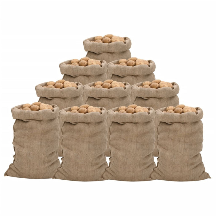 Vidaxl jutezakken 10 stuks 340 g m² 60x105 cm 100% jute