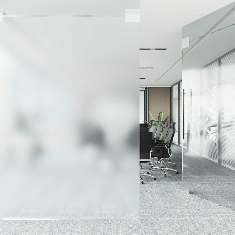 Vidaxl raamfolie statisch mat grijs 90 x 500 cm pvc