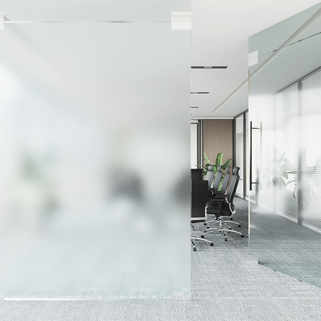 Vidaxl raamfolie statisch mat grijs 90 x 1000 cm pvc