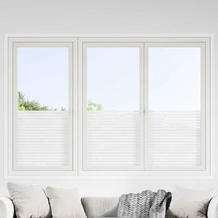 Vidaxl raamfolie strepenpatroon mat 45x500 cm pvc