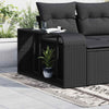 Vidaxl opbergplanken 2 st. zwart poly rattan