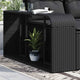 Vidaxl opbergplanken 2 st. zwart poly rattan