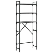 Vidaxl wasmachinerek 67x25x163 cm bewerkt hout grijs sonoma - afbeelding 2