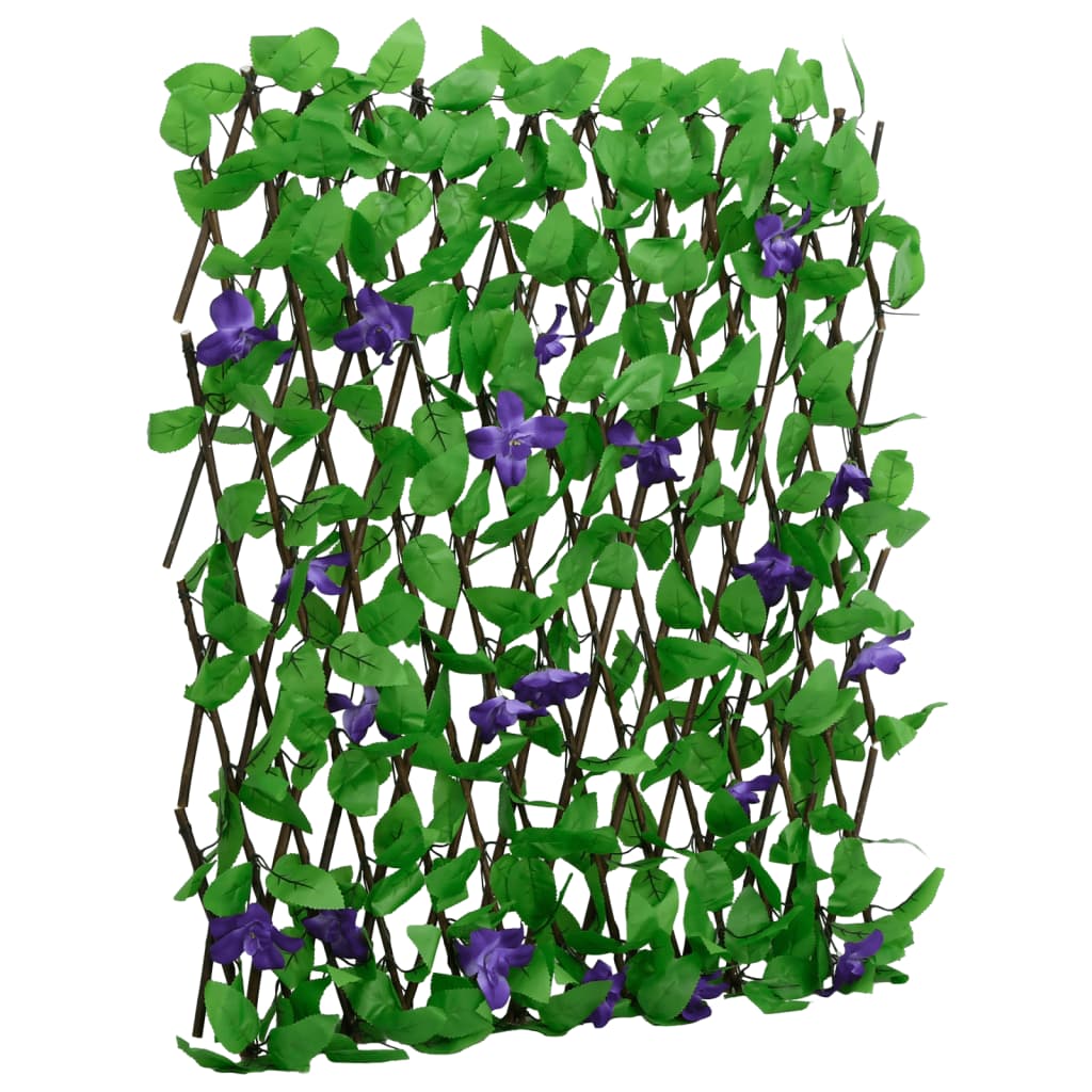 Vidaxl kunstplant klimop op latwerk uittrekbaar 180x60 cm groen