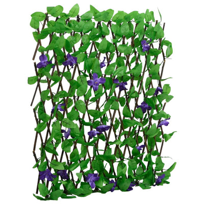 Vidaxl kunstplant klimop op latwerk 5 st uittrekbaar 180x60 cm groen