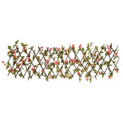 Vidaxl kunstplant klimop latwerk 5 st uittrekbaar 180x30 cm donkerroze - afbeelding 3