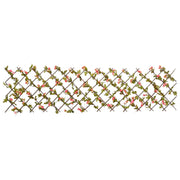 Vidaxl kunstplant klimop op latwerk uittrekbaar 180x60 cm donkerroze - afbeelding 3