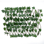 Vidaxl kunstplant druivenblad op latwerk uittrekbaar 180x60 cm groen - afbeelding 2