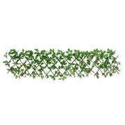 Vidaxl kunstplant klimop op latwerk uittrekbaar 180x30 cm groen - afbeelding 3