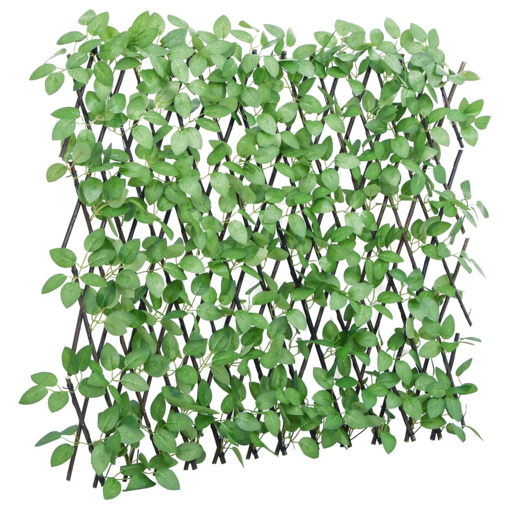Vidaxl kunstplant klimop op latwerk uittrekbaar 180x60 cm groen