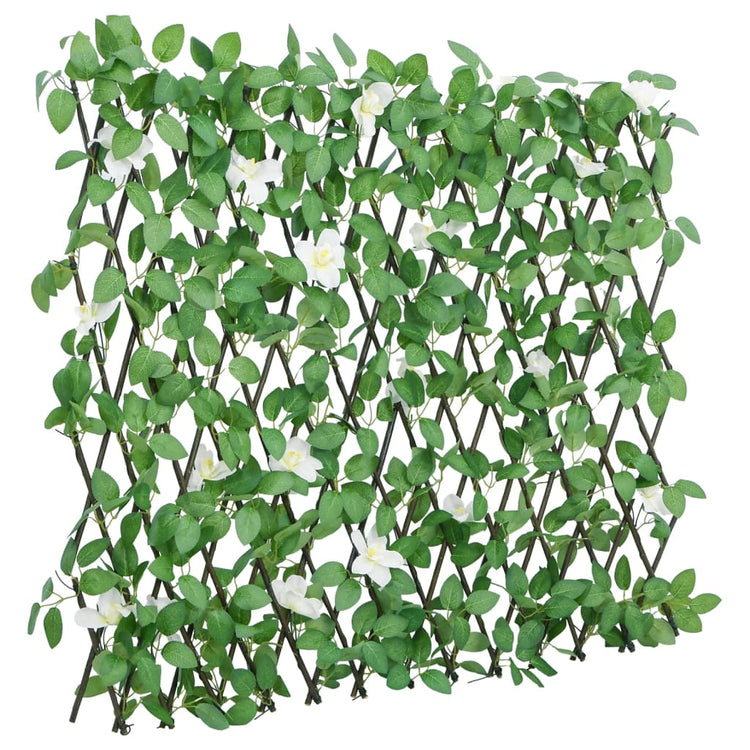 Vidaxl kunstplant klimop op latwerk uittrekbaar 180x60 cm groen